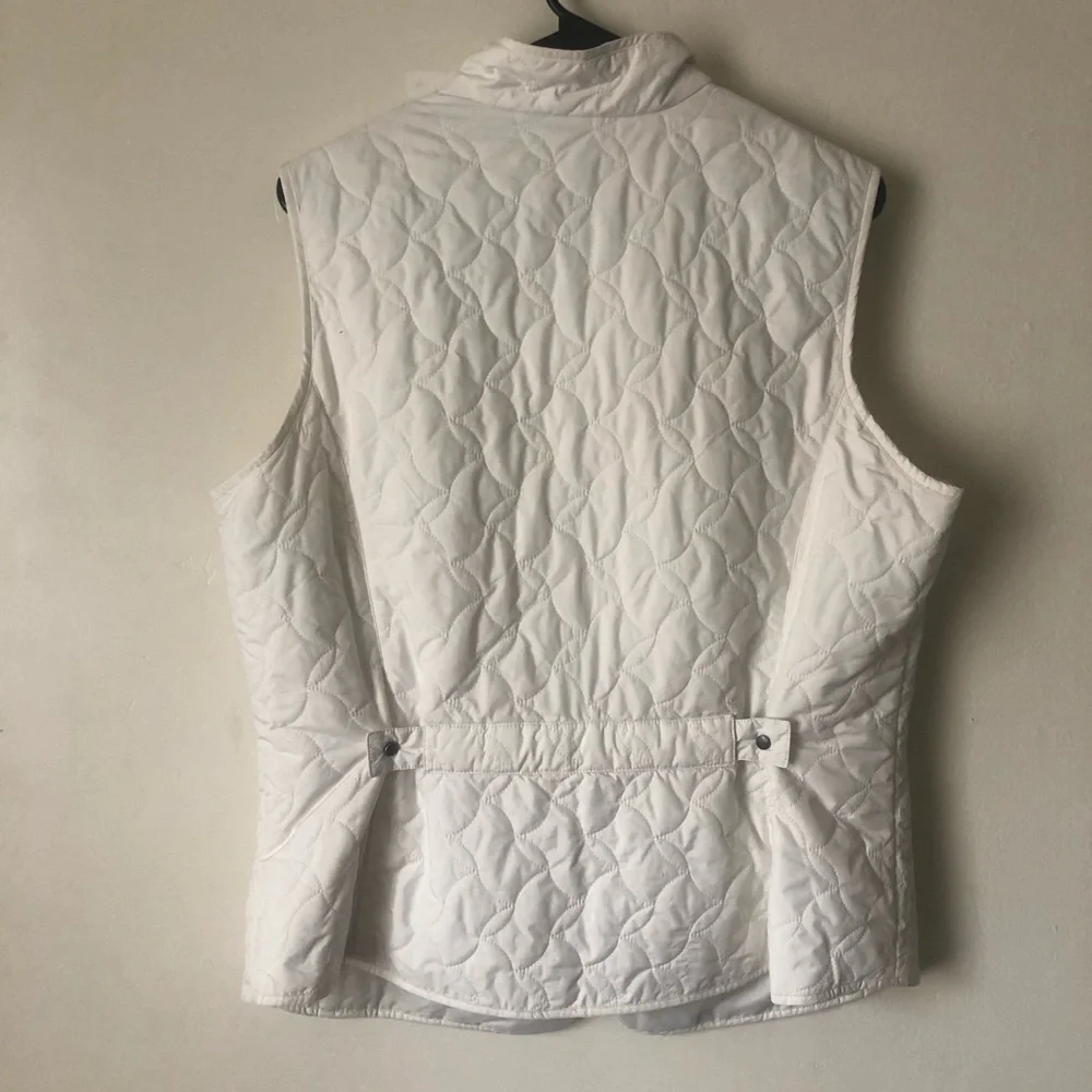 Eddie Bauer White Stylish Puffer Vest - Picture 6 of 8